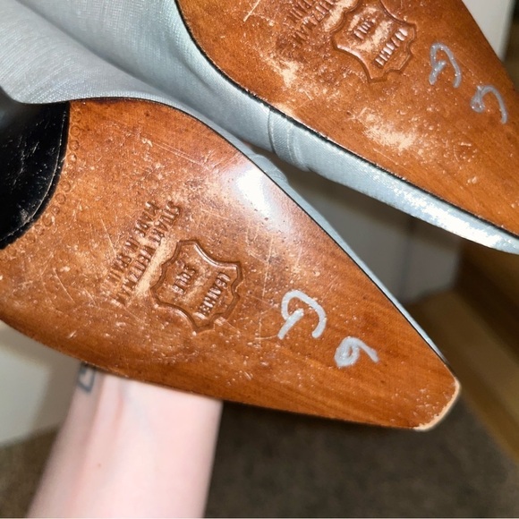 Silver Stuart Weitzman heels - Picture 3 of 4